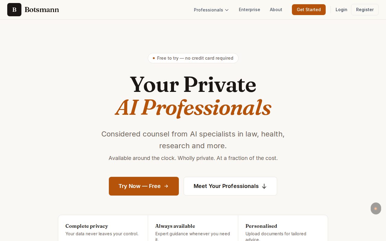 Botsmann — screenshot of botsmann.orangecat.ch