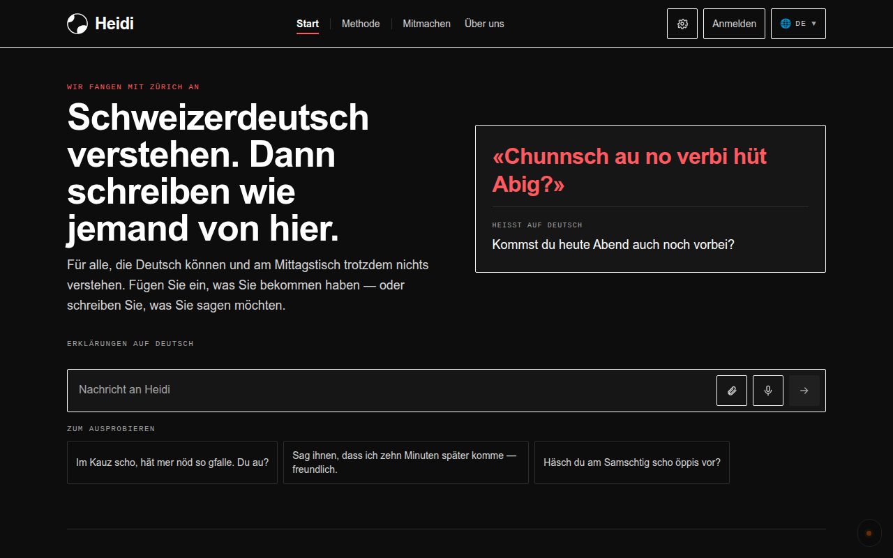 Heidi — screenshot of heidi.orangecat.ch